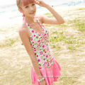 Pink flower fashion beachwear